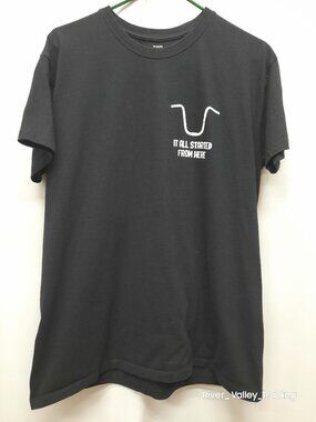 Johnny Rapina Graphic T Shirt Mens L Black Moto Bike Scooter Art Tee Italy Art